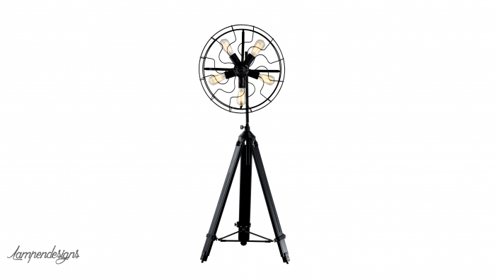 Ventilator Stehlampe Edison Style