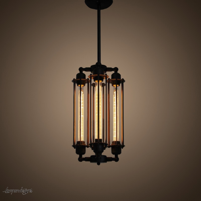 Hngelampe Domus 4 Lichter schwarz