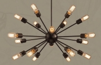 Pendant lamp black star